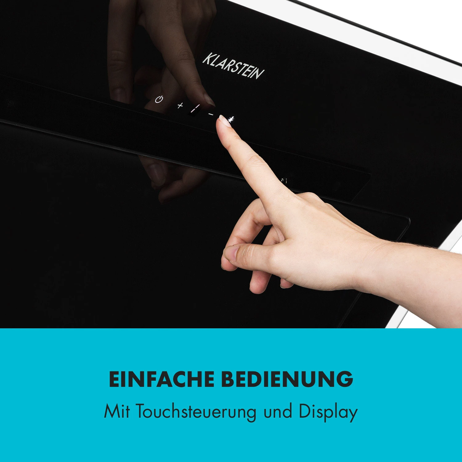 Sabia 90 Dunstabzugshaube 90cm 600m³/h LEDs 3 Leistungsstufen Schwarz – Bild 8