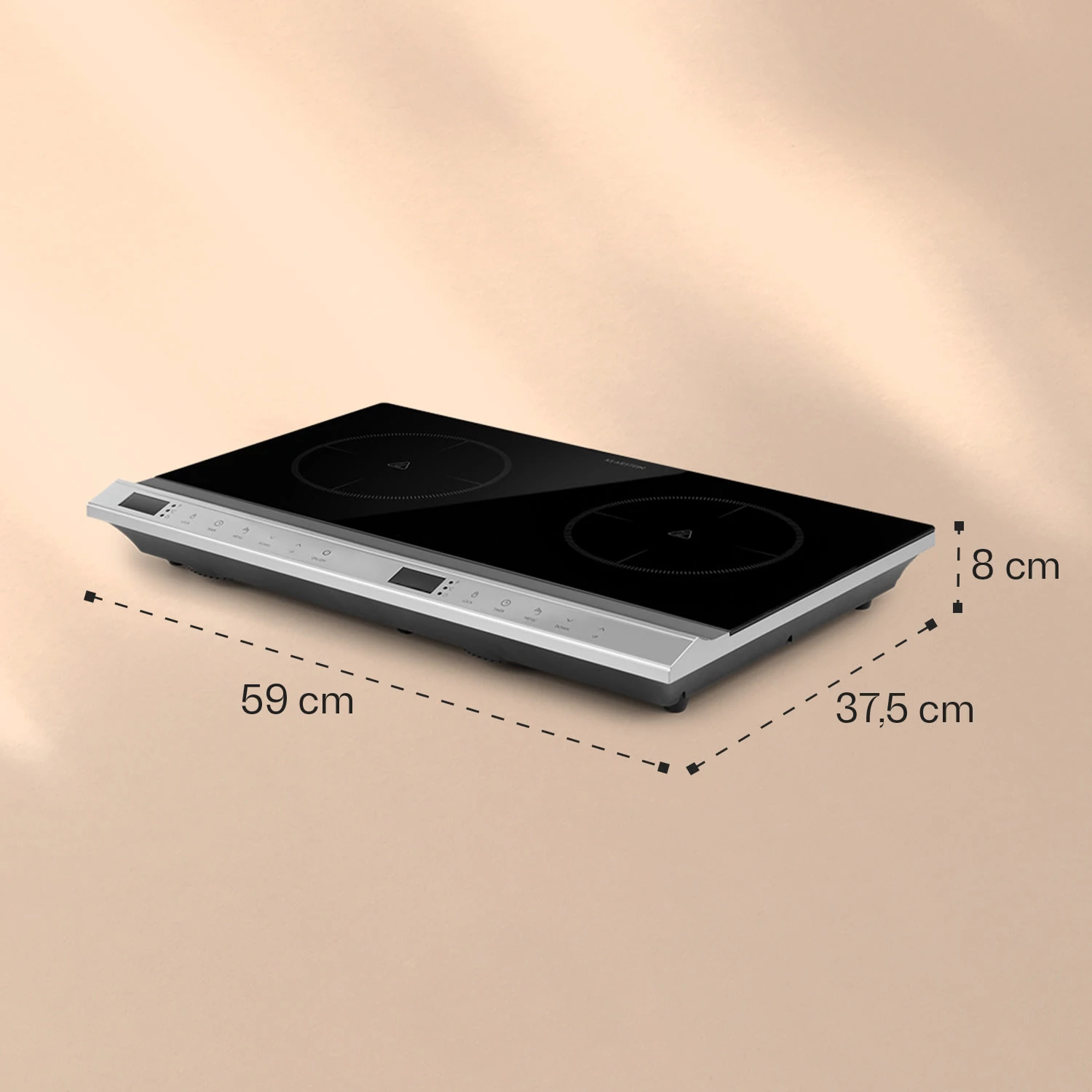 MisterCook Duo Kochplatte Infrarot 3000W 90-650°C Abschalttimer – Bild 6