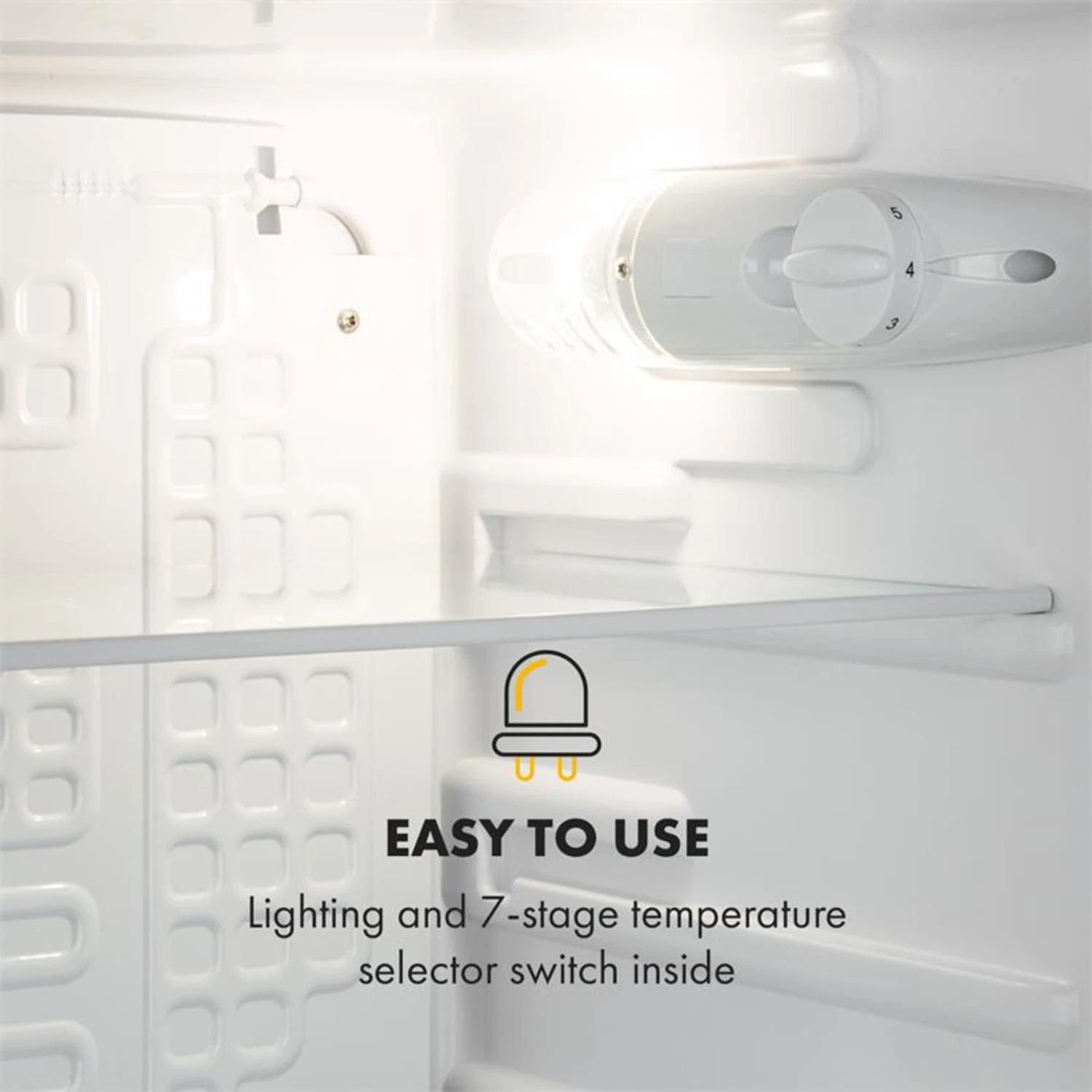 Feldberg Kühlschrank A+ 90 Liter MirageCool Concept Holzdesign Schwarz – Bild 7