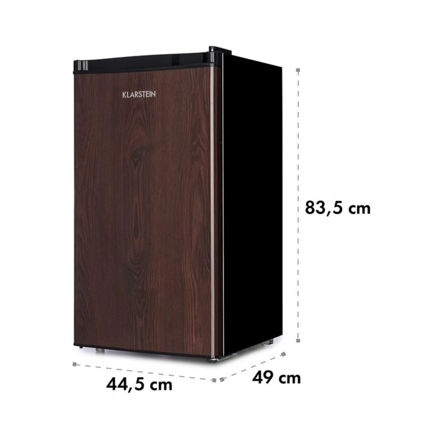 Feldberg Kühlschrank A+ 90 Liter MirageCool Concept Holzdesign Schwarz – Bild 9