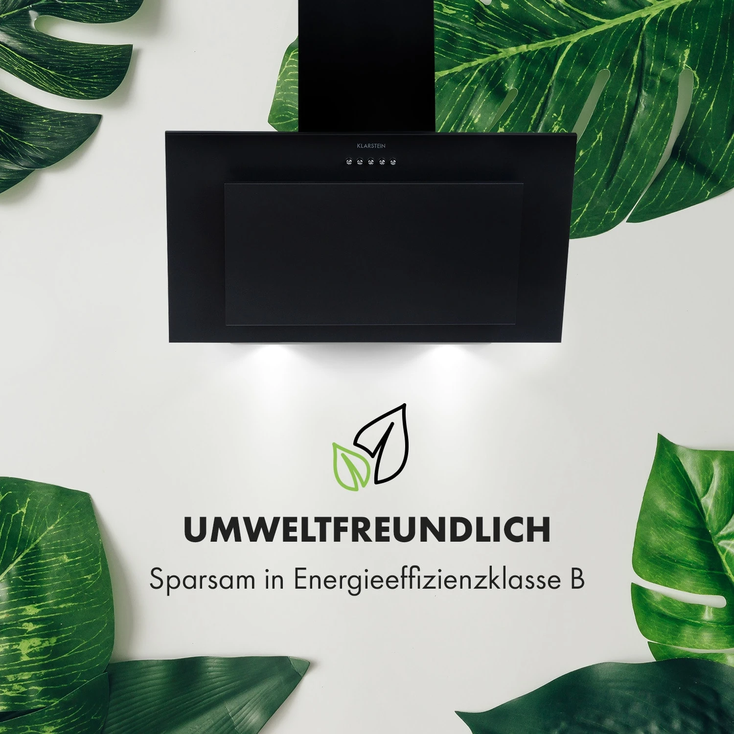 Athena Dunstabzugshaube 60cm Abluft: 350 M³/h LED Schwarz – Bild 9