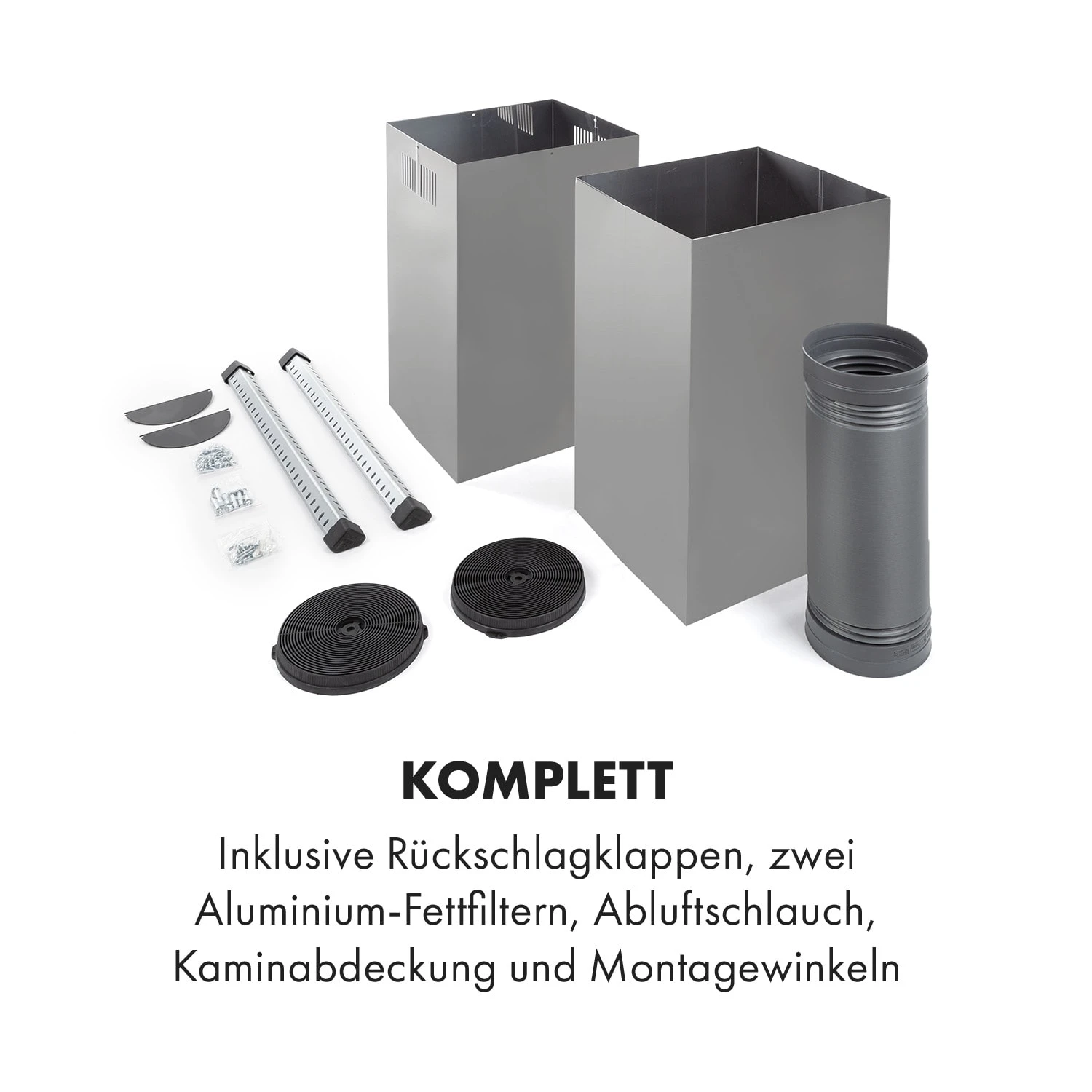 Colette Dunstabzugshaube 90cm 600m³/h EEK A Edelstahl Silber – Bild 9