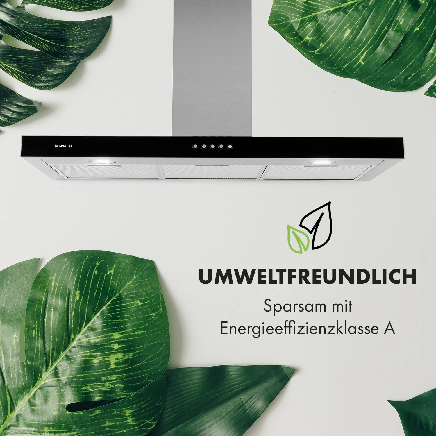 Darya Dunstabzugshaube 90cm 310 M³/h Edelstahl Silber – Bild 4