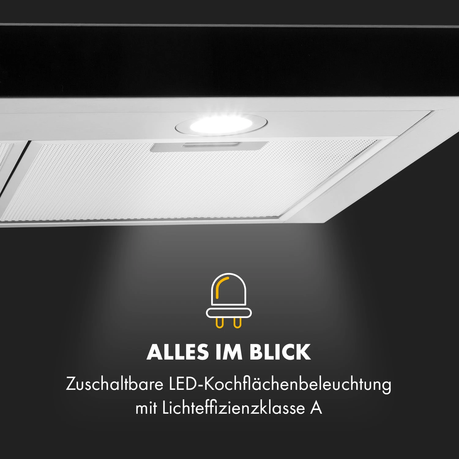 Darya Dunstabzugshaube 90cm 310 M³/h Edelstahl Silber – Bild 6