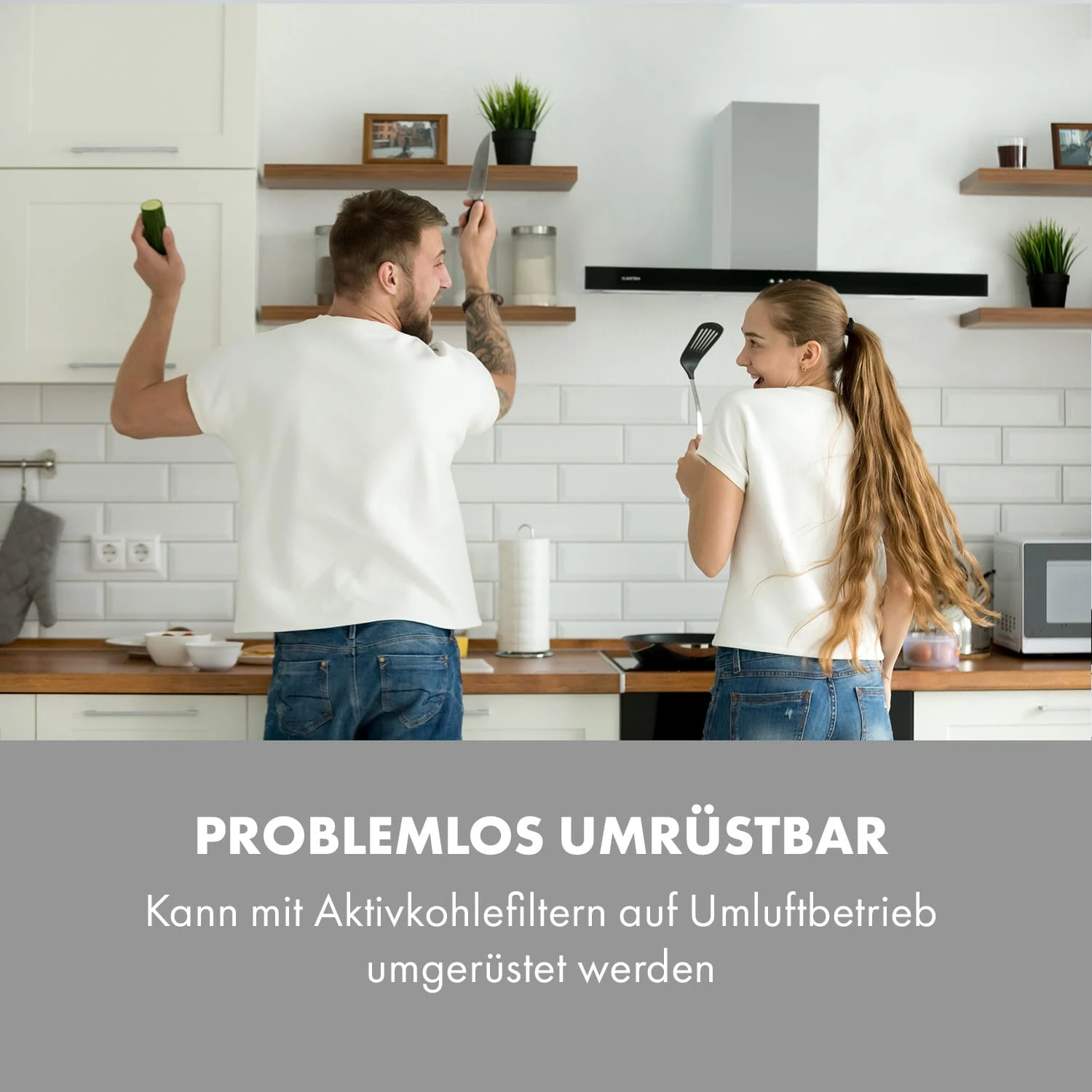 Darya Dunstabzugshaube 90cm 310 M³/h Edelstahl Silber – Bild 7