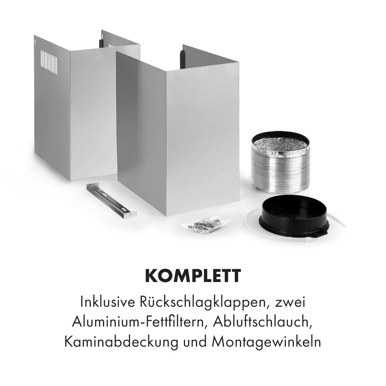 Darya Dunstabzugshaube 90cm 310 M³/h Edelstahl Silber – Bild 9