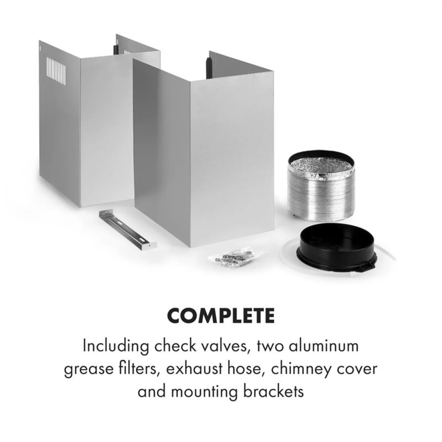 Darya Dunstabzugshaube 90cm 310 M³/h Edelstahl Silber – Bild 10