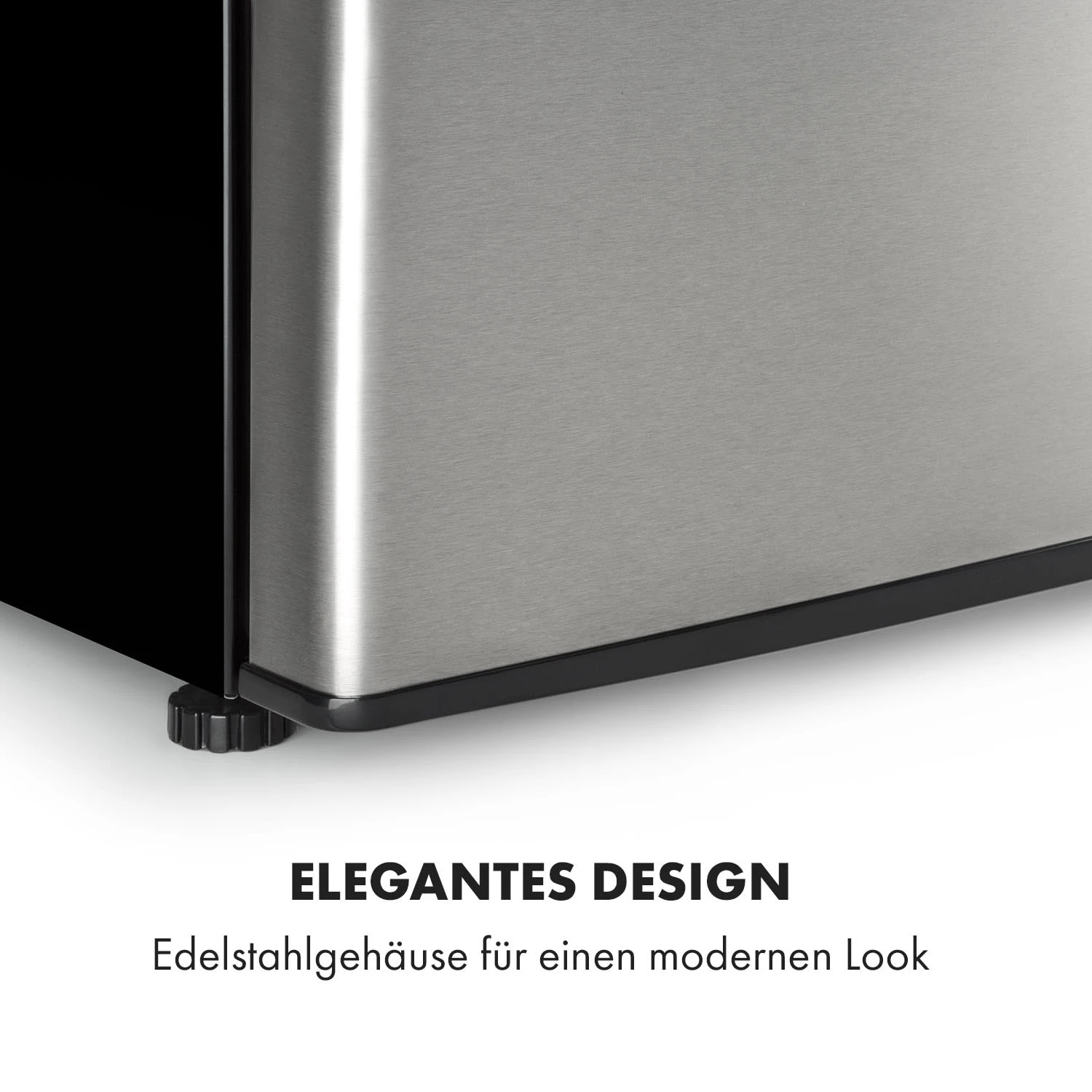 Big Daddy Cool Kühl-Gefrierkombination 61/25 Liter 2 Ebenen Edelstahl – Bild 8