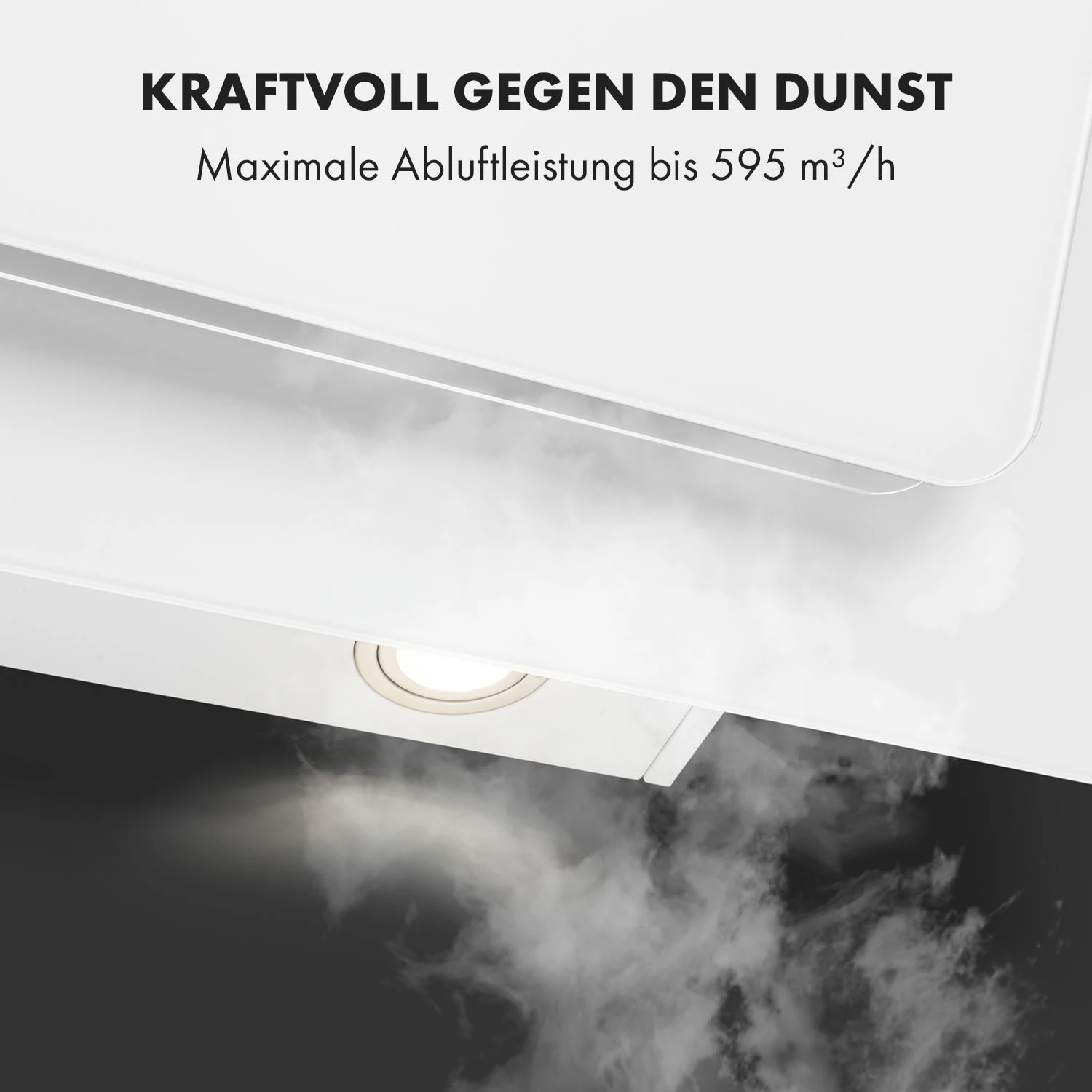 Helena 90 Dunstabzugshaube 595 M³/h LED-Display Weiß – Bild 5