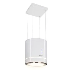 Tron Ambience Inselabzugshaube Ø38cm Umluft 540m³/h LED Weiß