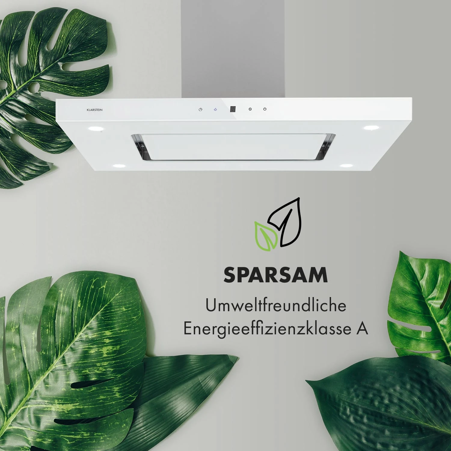 Valeria Inselhaube 90cm 650m³/h Touch EEC A LED Glas Edelstahl – Bild 5