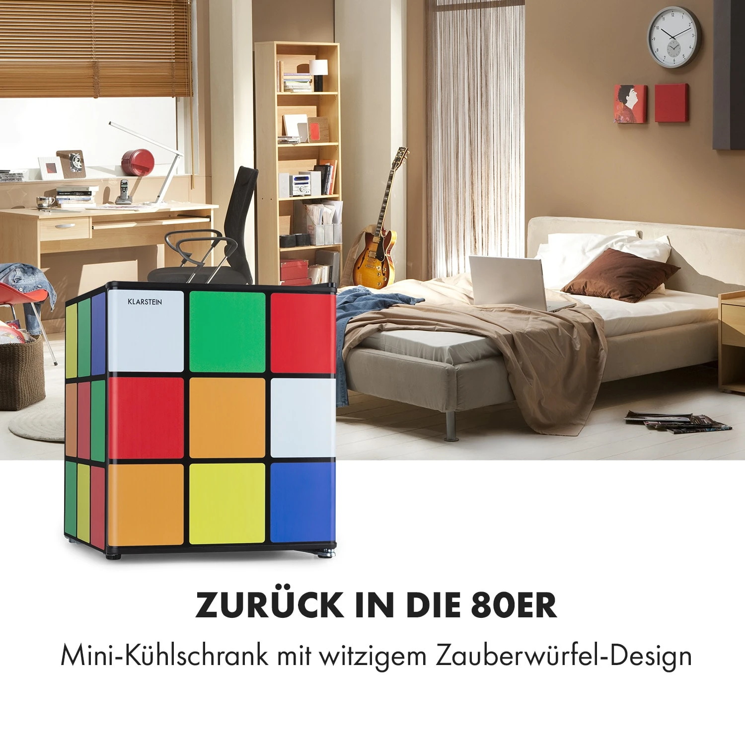 Solve Kühlschrank Mini-Bar 48L Zauberwürfel-Design – Bild 2