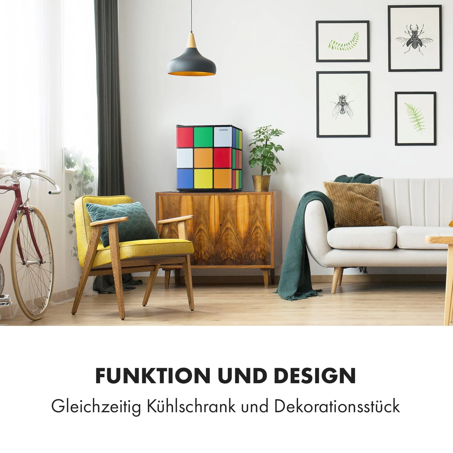 Solve Kühlschrank Mini-Bar 48L Zauberwürfel-Design – Bild 5