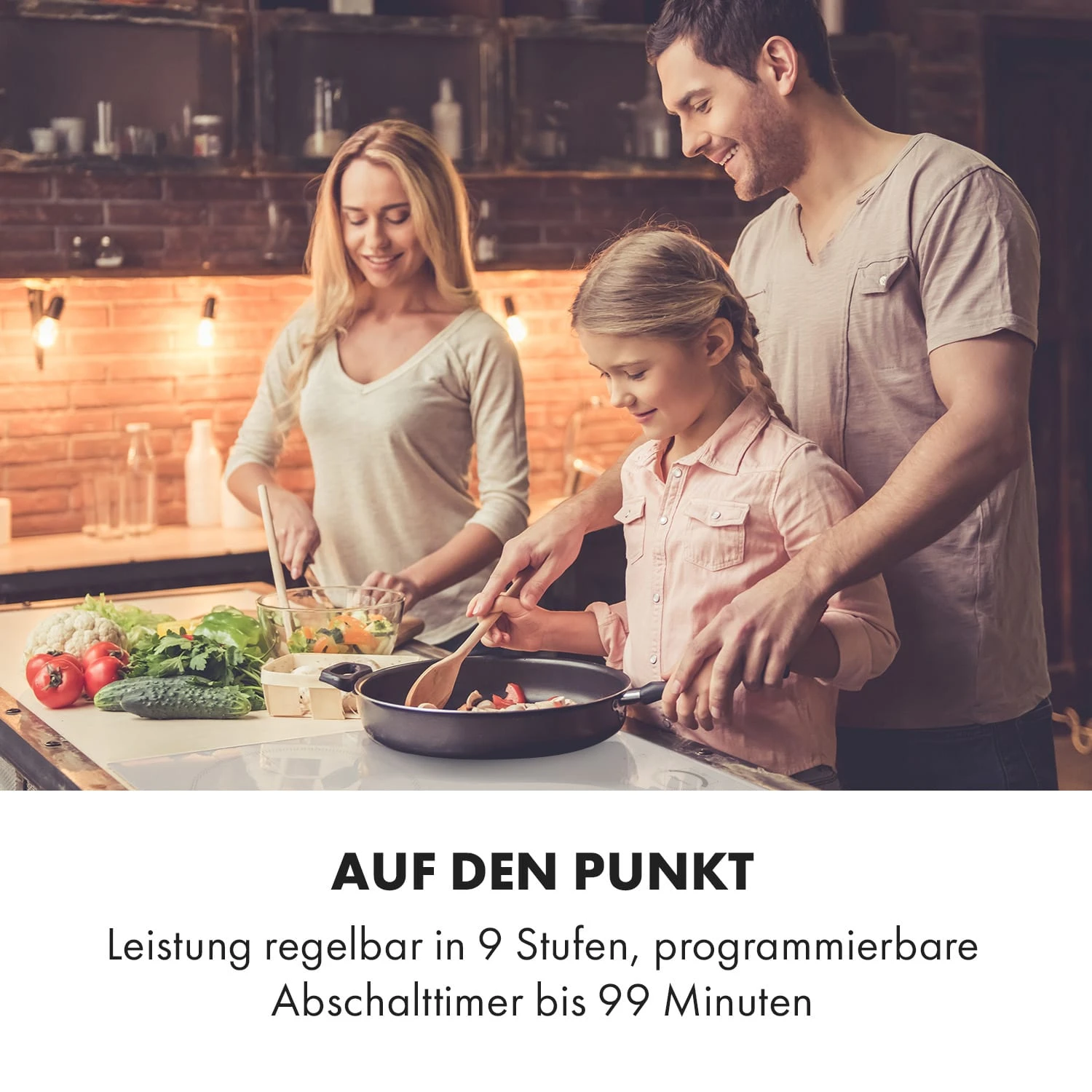 Delicatessa 60 Hybrid Einbaukochfeld Induktion 4 Zonen 7000W – Bild 2