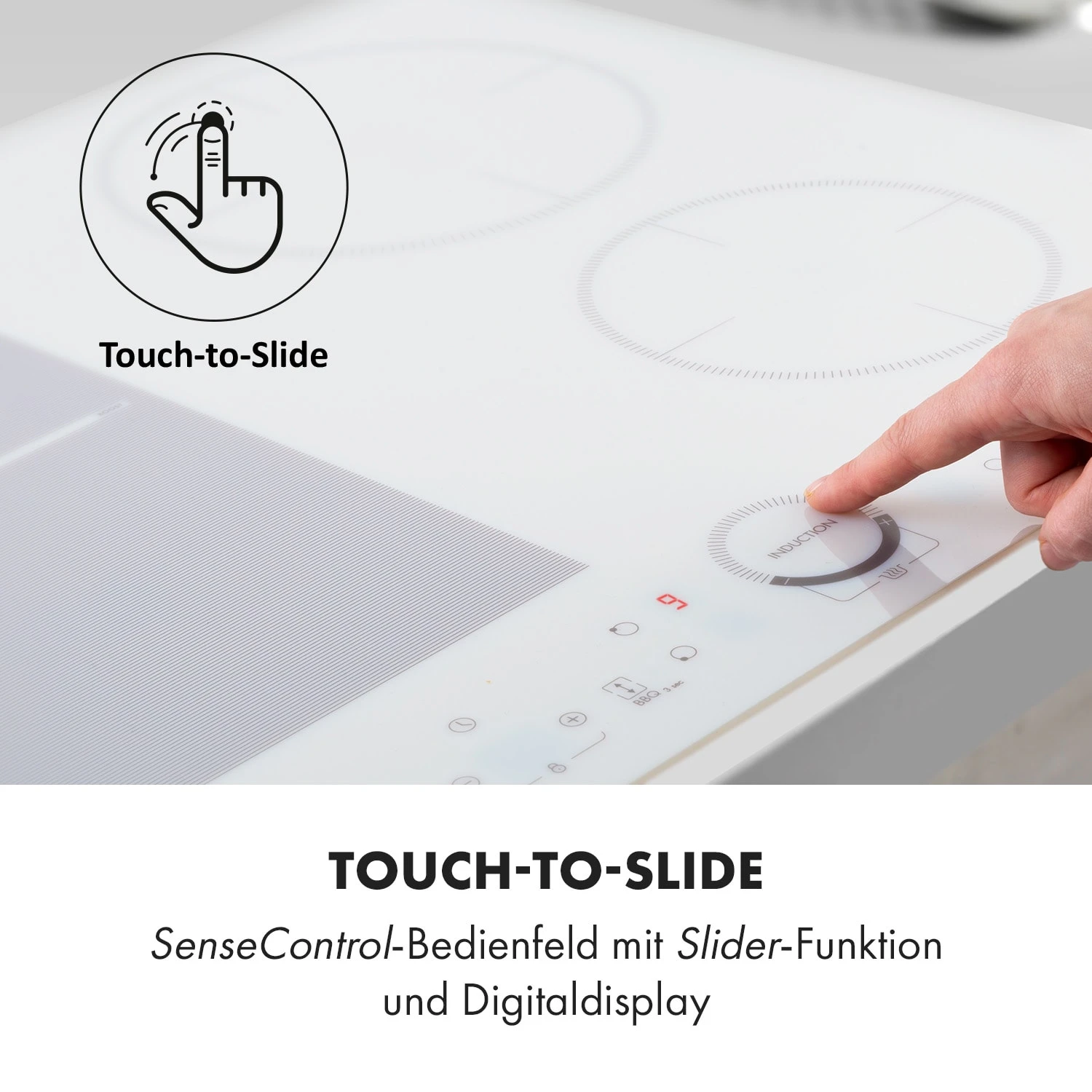 Delicatessa 60 Hybrid Einbaukochfeld Induktion 4 Zonen 7000W – Bild 5