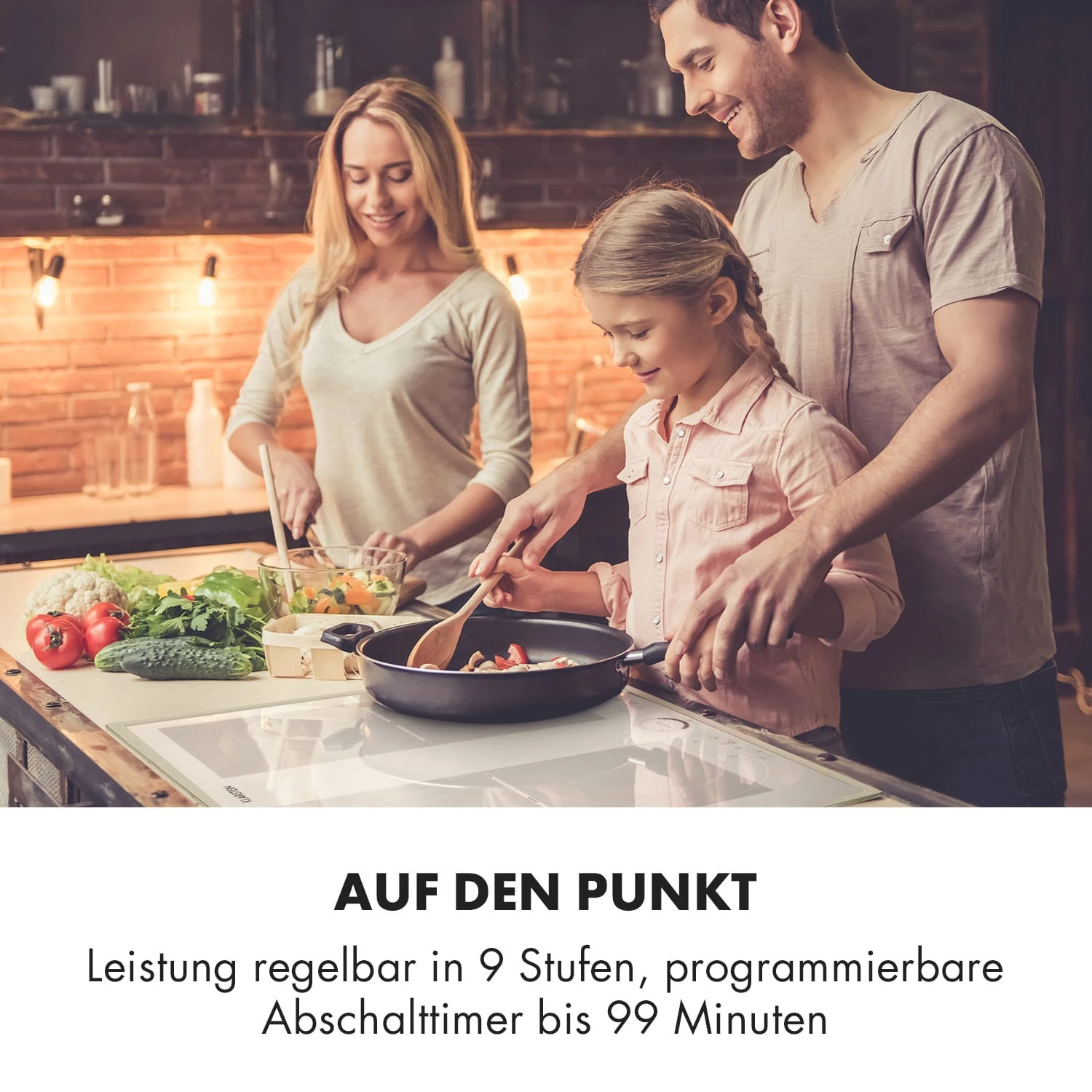 Delicatessa 60 Prime Induktionskochfeld 4 Zonen 7000W Timer – Bild 2