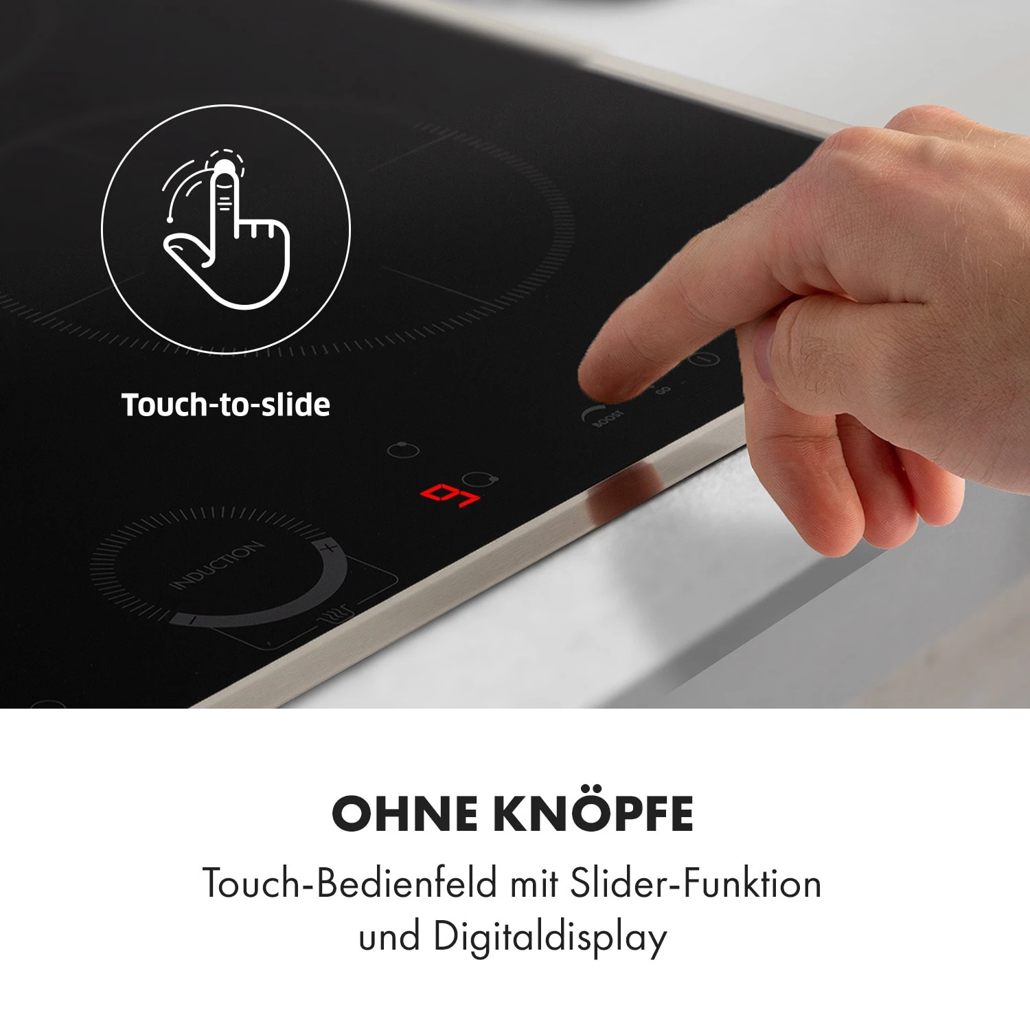 Delicatessa 60 Hybrid Prime Einbaukochfeld Induktion 4 Zonen 7000W – Bild 5