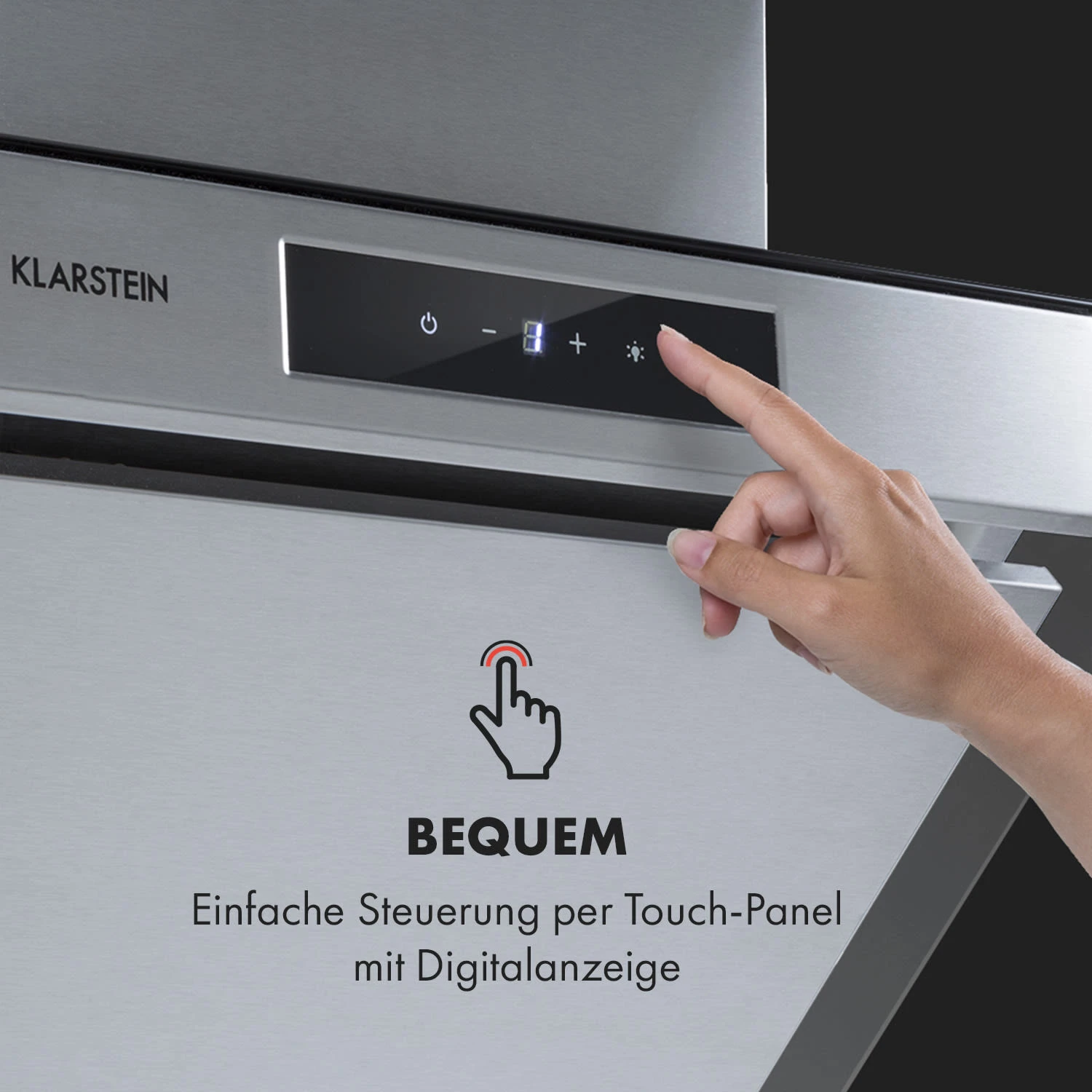 Balzac Silent 60 Dunstabzugshaube 250W 3 Stufen 604 M³/h LED EEK A – Bild 4