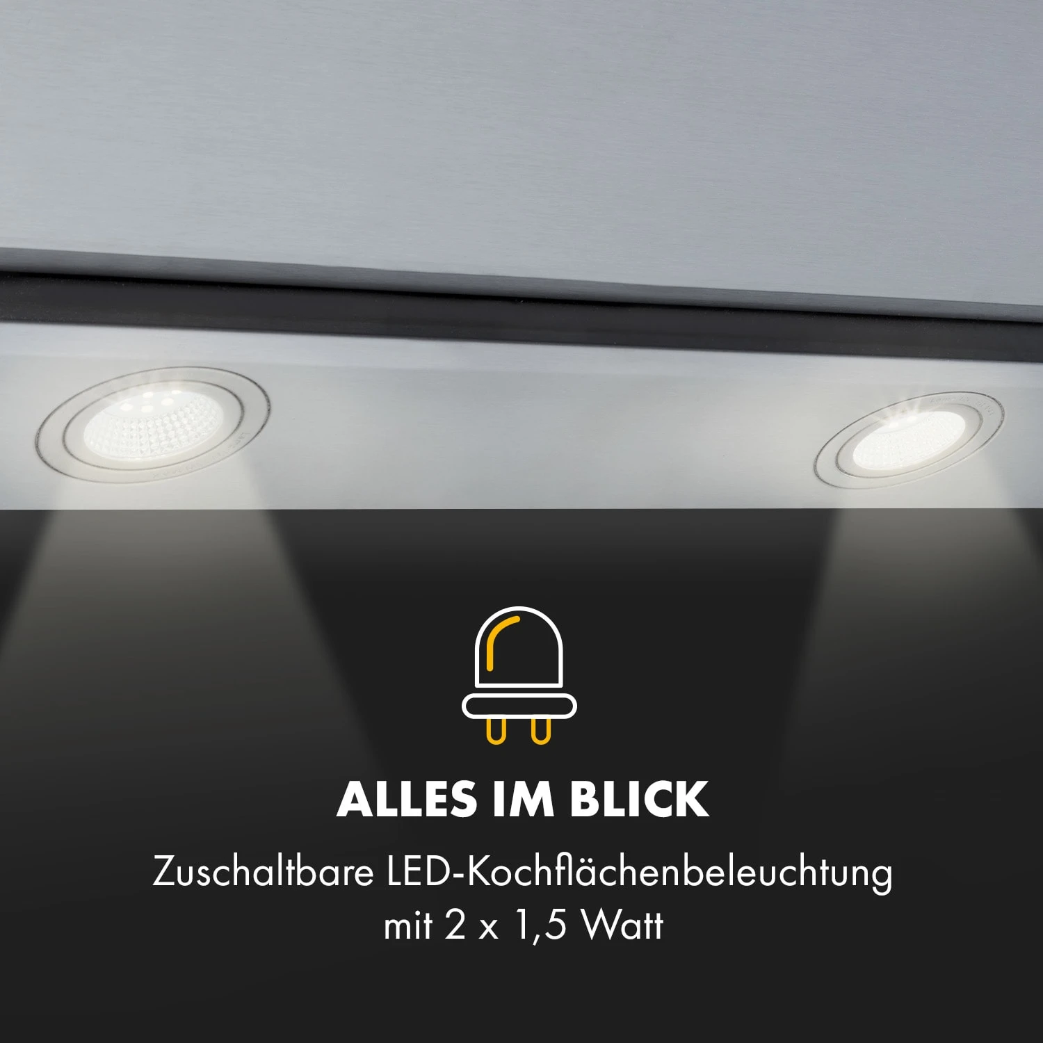 Balzac Silent 60 Dunstabzugshaube 250W 3 Stufen 604 M³/h LED EEK A – Bild 7