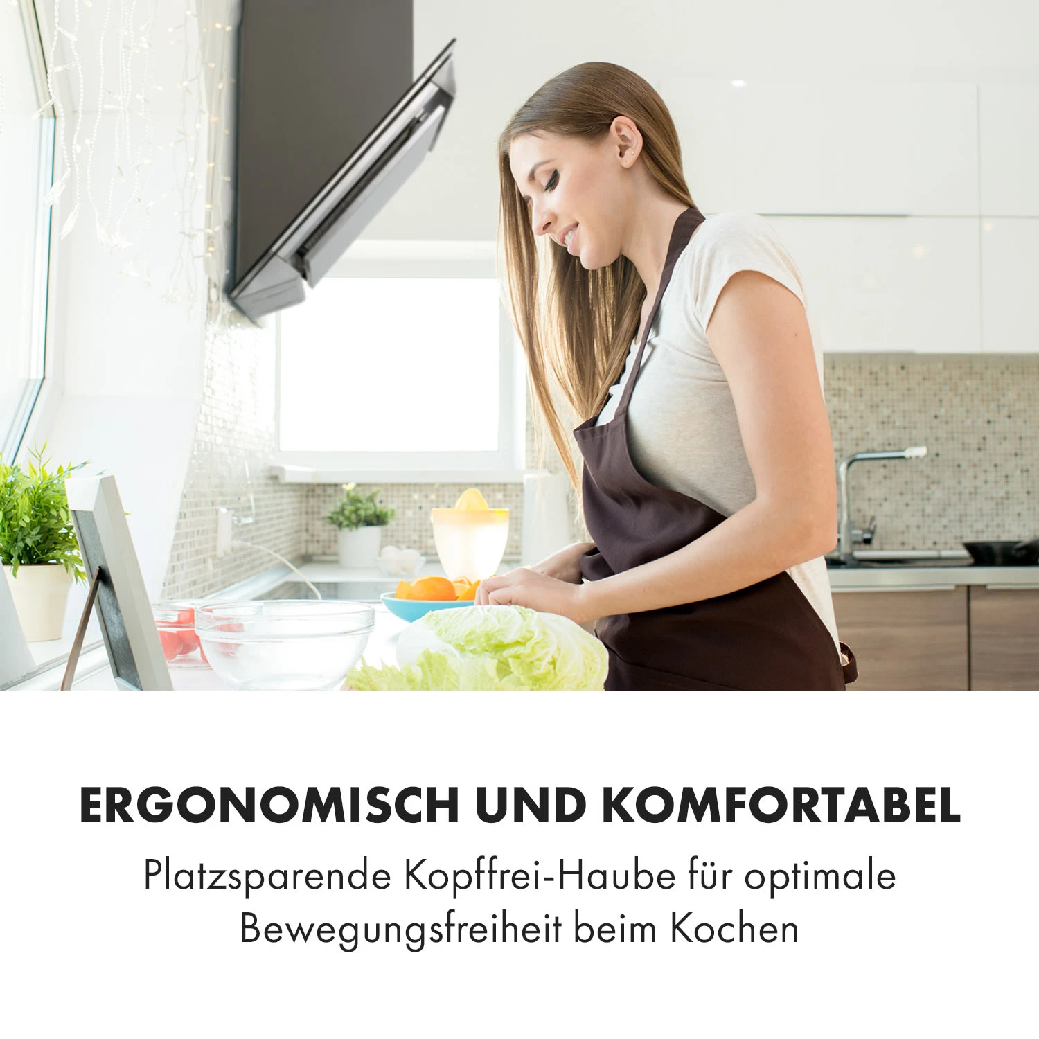 Balzac Silent 60 Dunstabzugshaube 250W 3 Stufen 604 M³/h LED EEK A – Bild 9