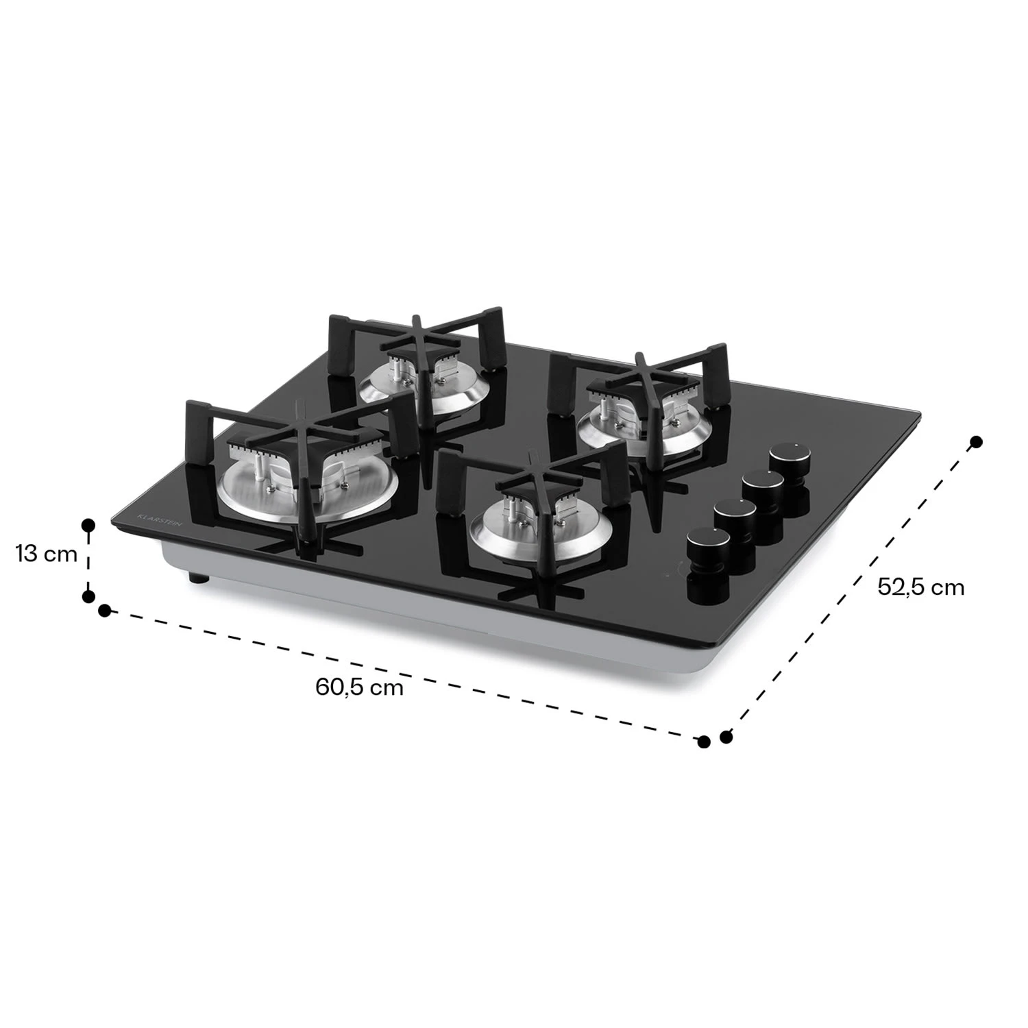Trifecta 4 Gaskochfeld 4-flammig Triangle-Brenner Glaskeramik – Bild 9