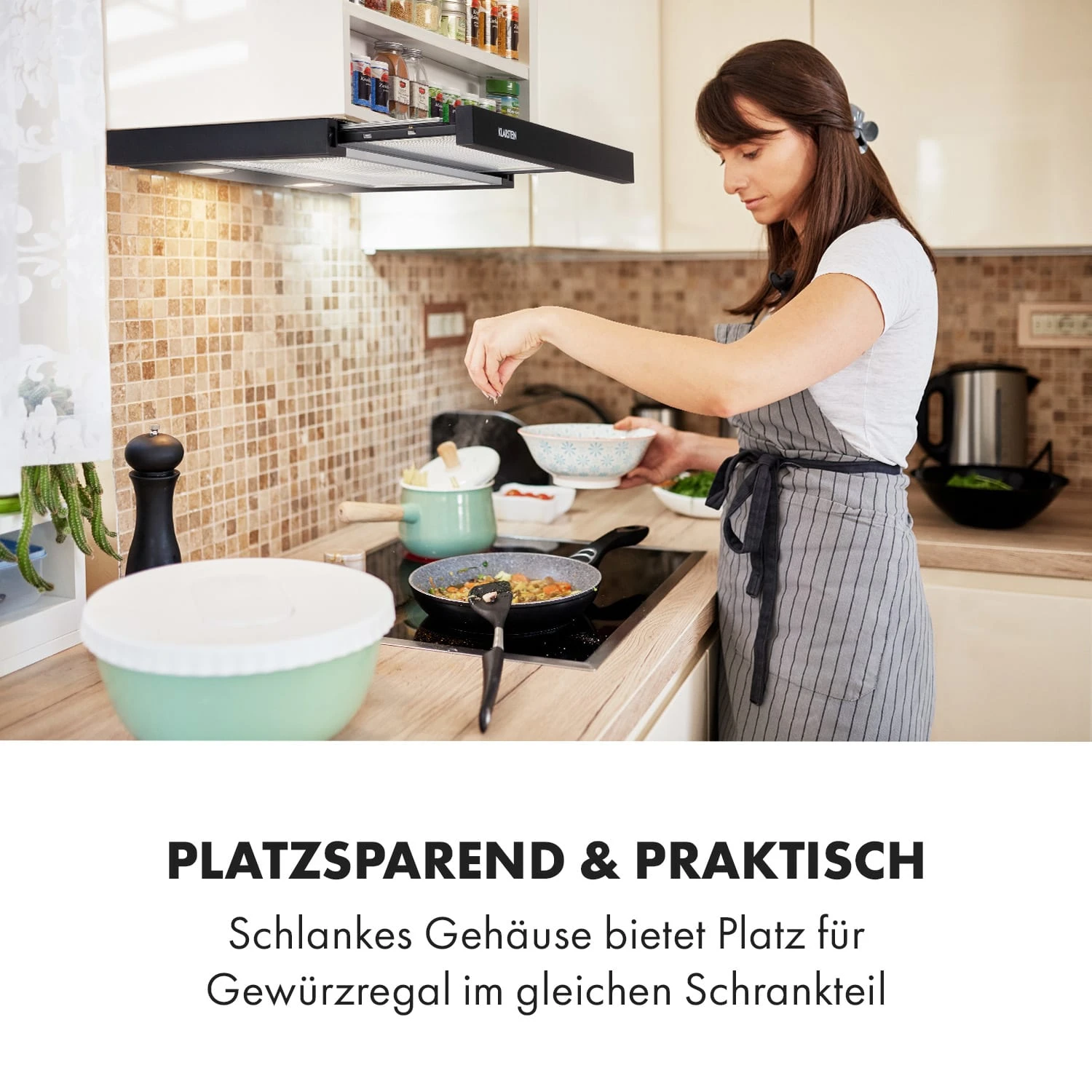 Mariana 60 Flachschirmhaube 500 M³/h Abluft LED – Bild 2