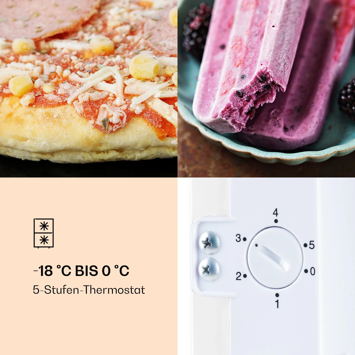 Laika 60L Gefrierschrank 60 Liter 3 Schubladen Temperatur: -18 Bis 0 °C – Bild 5