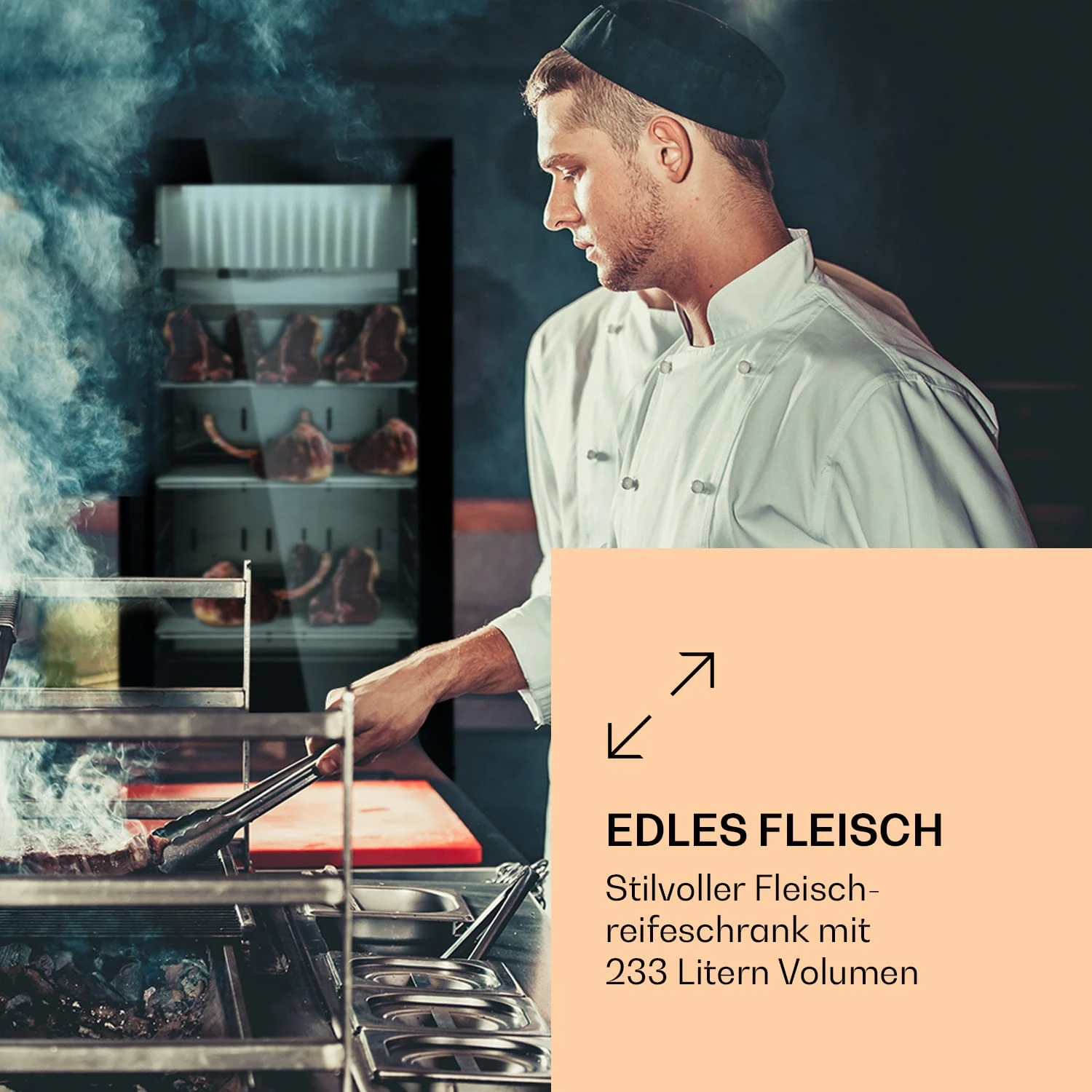 Steakhouse Pro 233 Onyx Fleischreifeschrank 1 Zone 233 L 1-25°C Touch Panorama – Bild 2