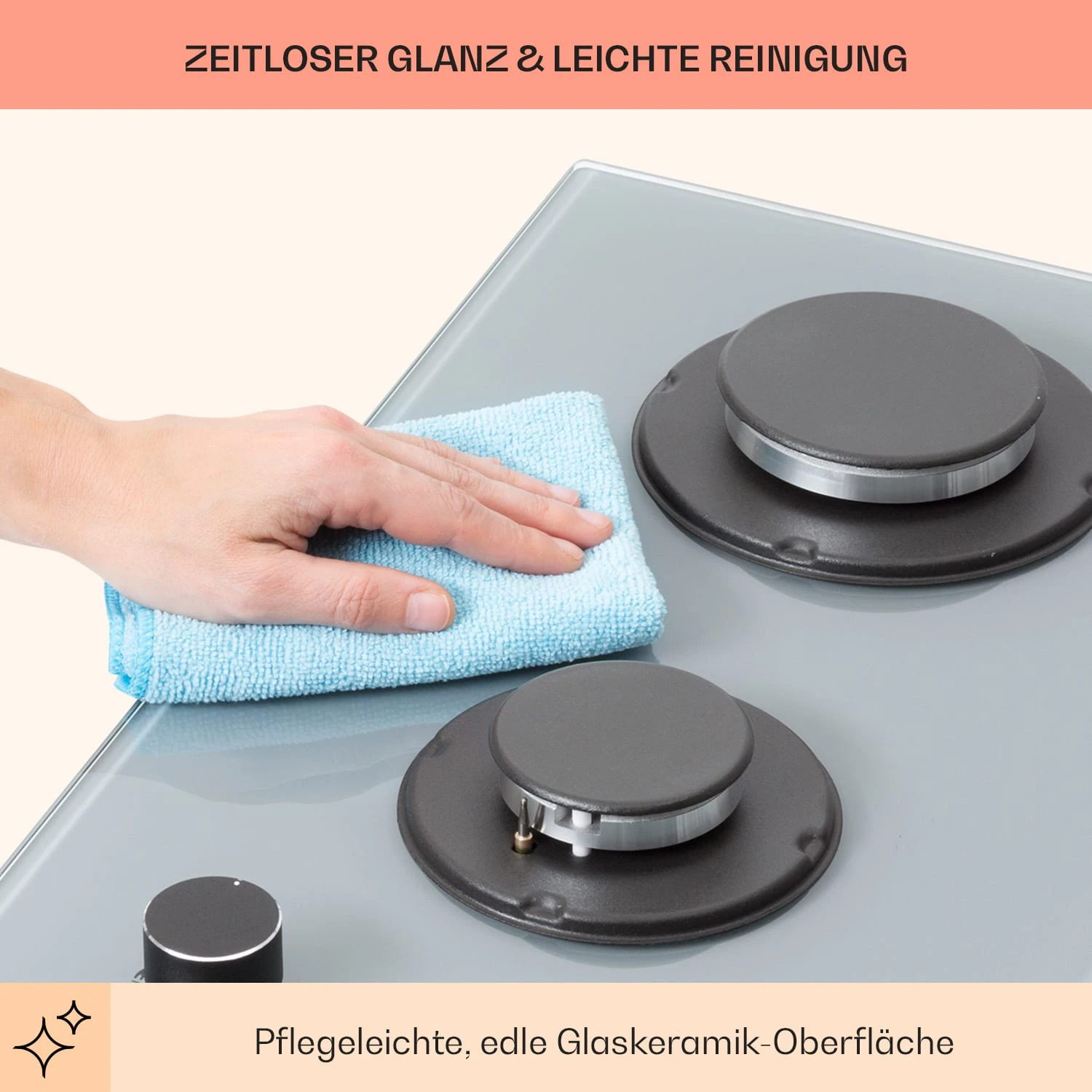 Firetale Gaskochfeld 2-flammig Aluminium-Brenner Erdgas/Propangas Inkl. Schlauch Und Druckminderer – Bild 7