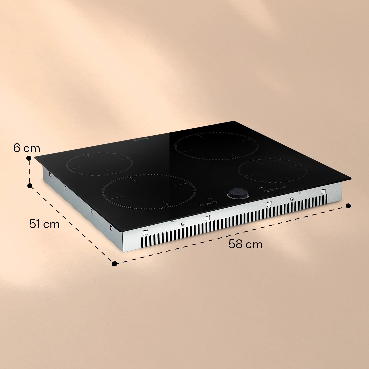 Magnichef 4 Einbaukochfeld Induktion 4 Zonen 7000W Glaskeramik – Bild 9