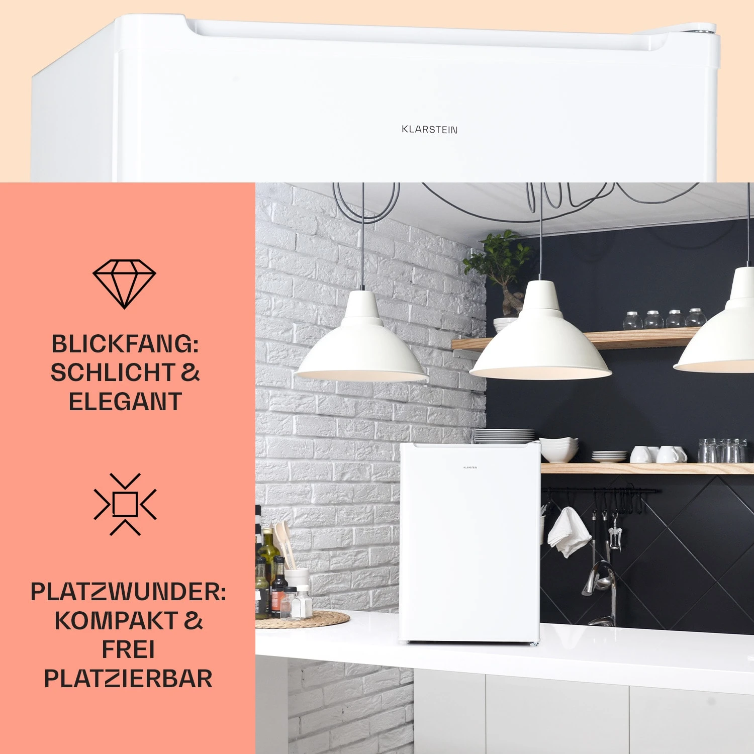 Fargo 67 Kühlschrank Minibar 67 Liter / 4 Liter Gefrierfach Kompakt – Bild 3