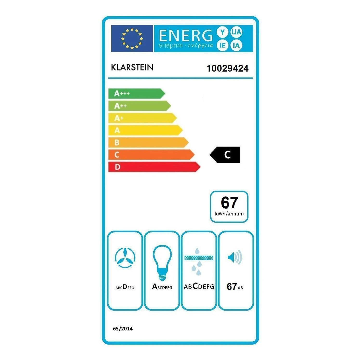 Karajan 60 Dunstabzugshaube Umluftset 536 M³/h Aktivkohlefilter – Bild 6