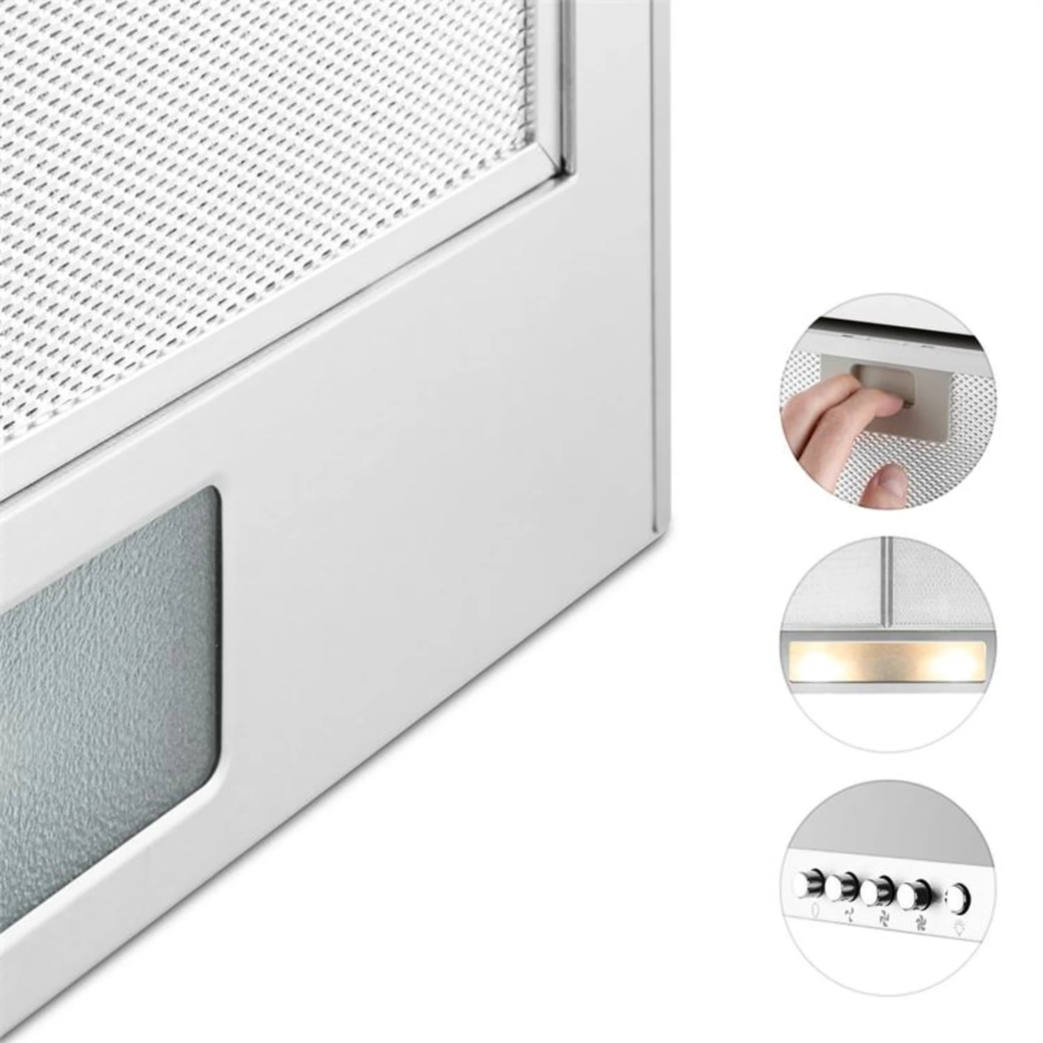 Karajan 60 Dunstabzugshaube Umluftset 536 M³/h Aktivkohlefilter – Bild 3