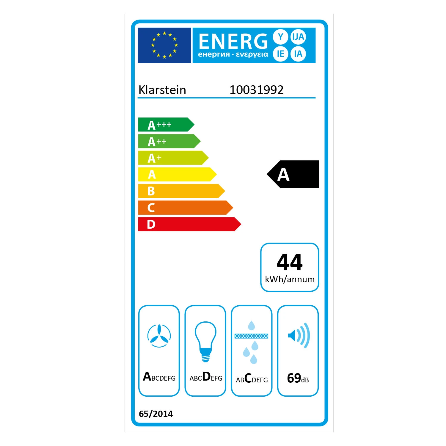 Montblanc Dunstabzugshaube Umluftset 610m³/h 165W 2x1,5W Schwarz – Bild 9