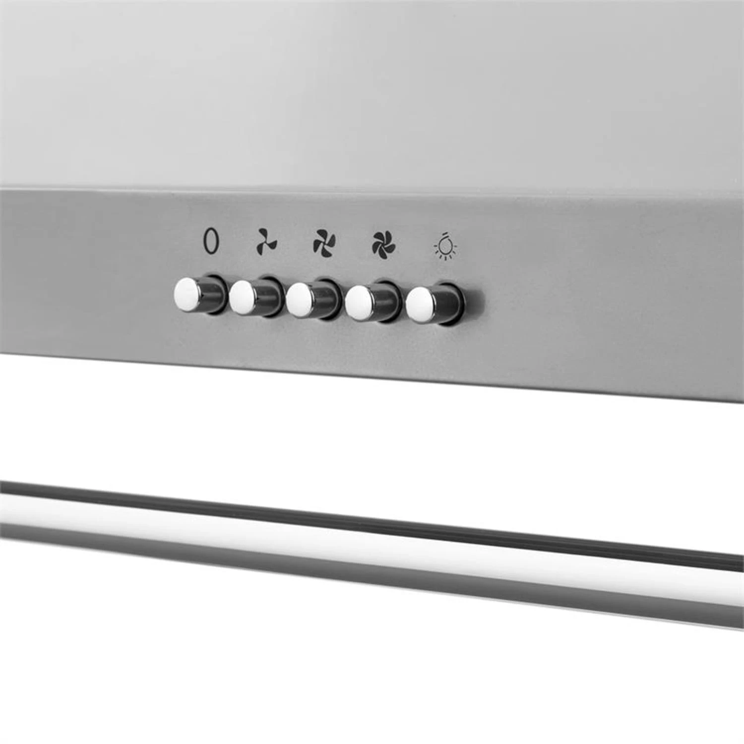 Montblanc Dunstabzugshaube Umluftset 610m³/h 165W 2x1,5W Silbergrau – Bild 4